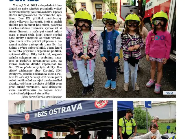 Elektronická verze Obecního zpravodaje - červenec, srpen 2025