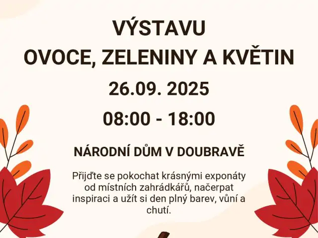 Výstava ovoce, zeleniny a květin