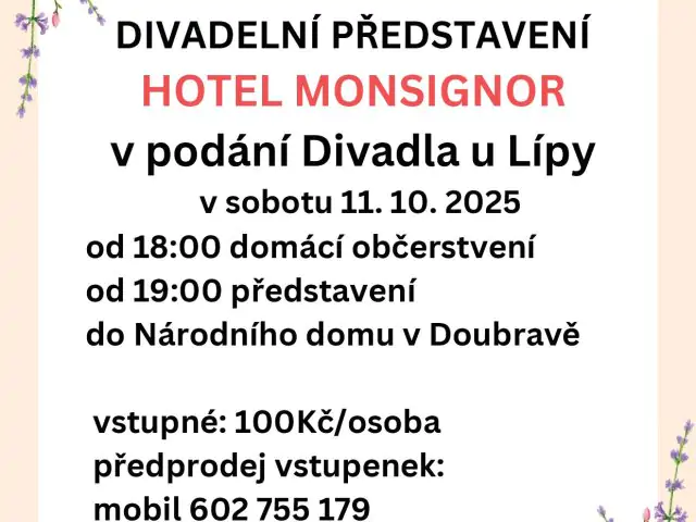 Divadelní představení v Národním domě
