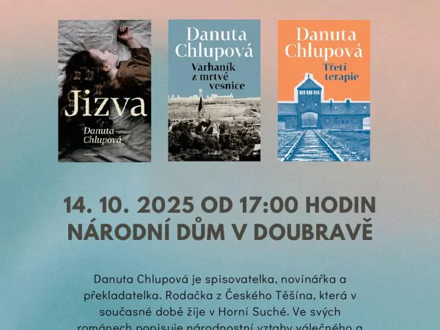 Beseda a autogramiáda Danuty Chlupové