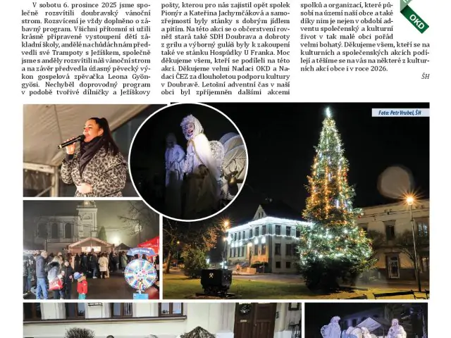 Elektronická verze Obecního zpravodaje - leden 2026