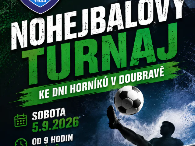 Turnaj v nohejbale ke Dni horníků (Baník OKD Doubrava)