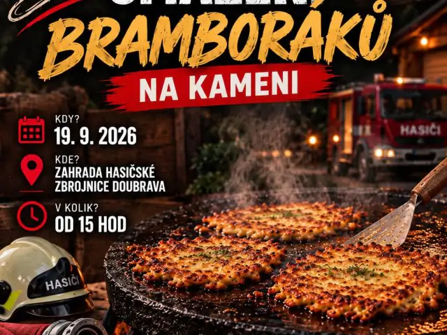 Pečení bramborových placek (SDH Doubrava)