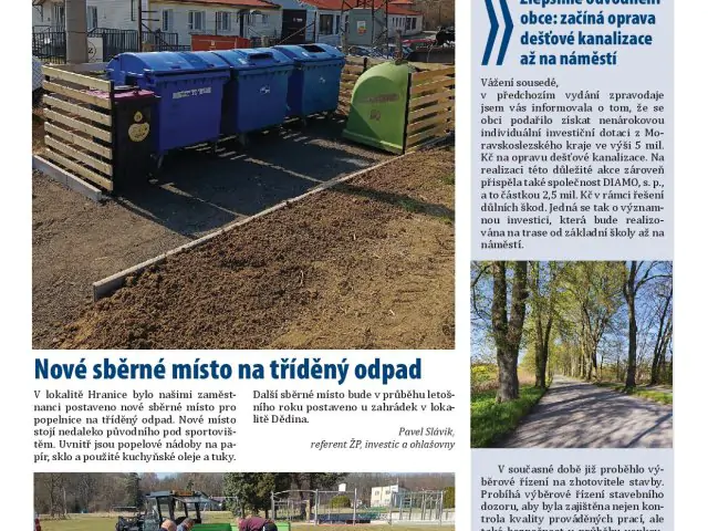 Elektronická verze Obecního zpravodaje - květen 2026